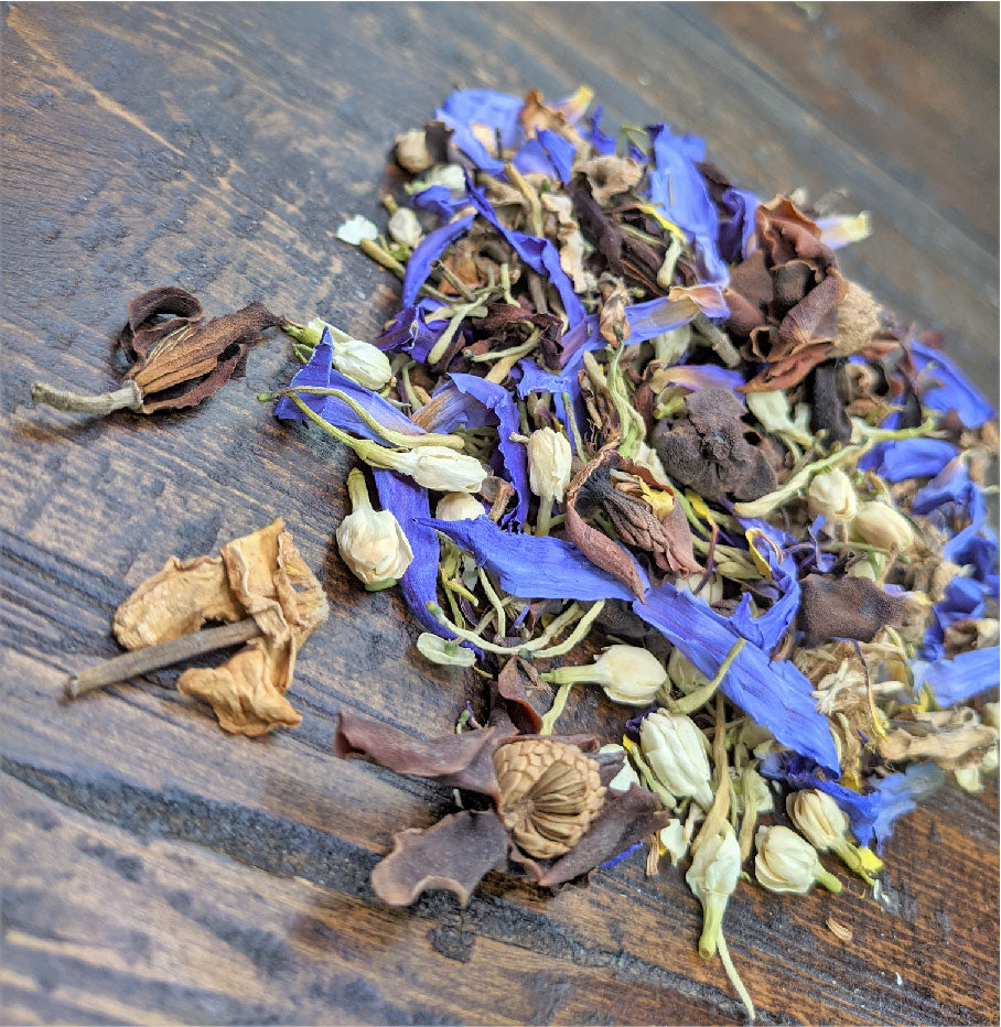 Tea Blends- Lucid Dream, Sleep and Third Eye Blue lotus, dream herb, Bobinsana