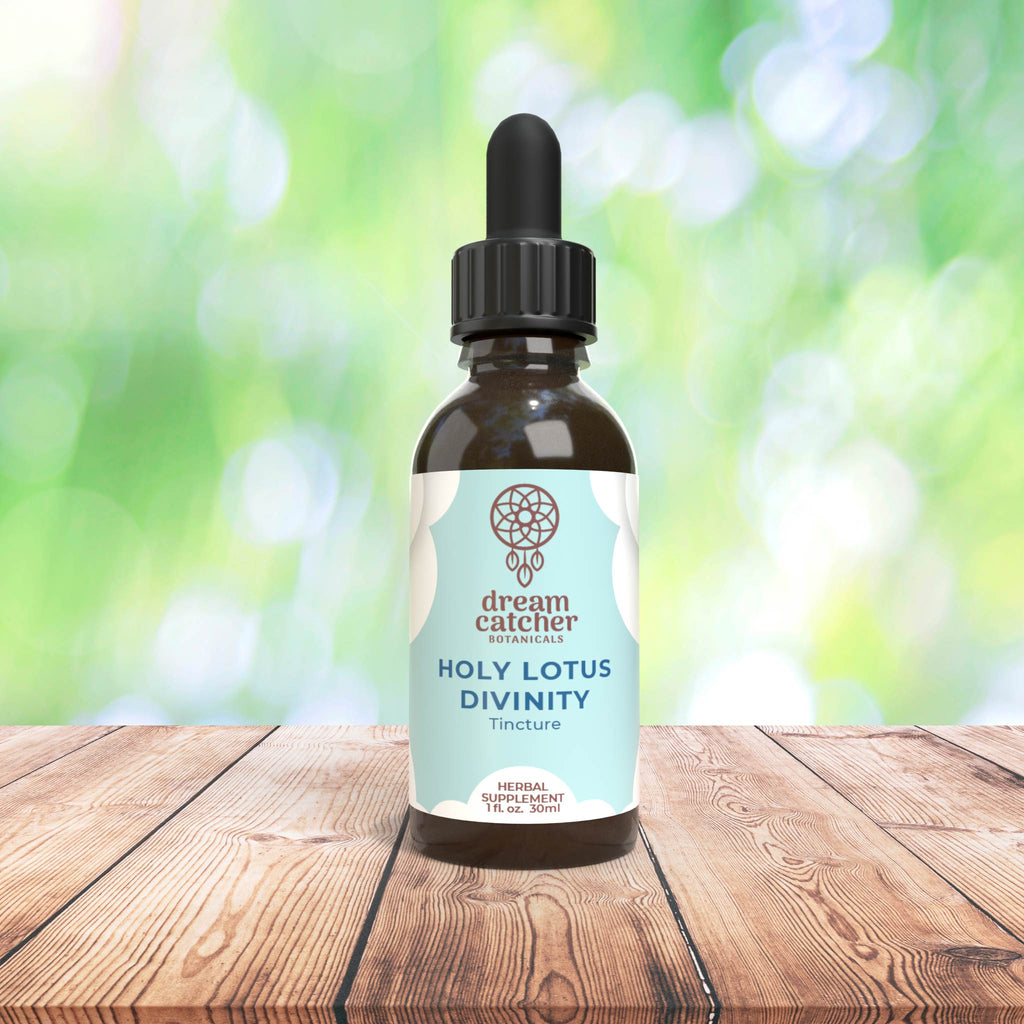 Holy Lotus Divinity Blue, Pink, Red and White Lotus Flowers Tincture LUCID DREAM THIRD EYE HERB